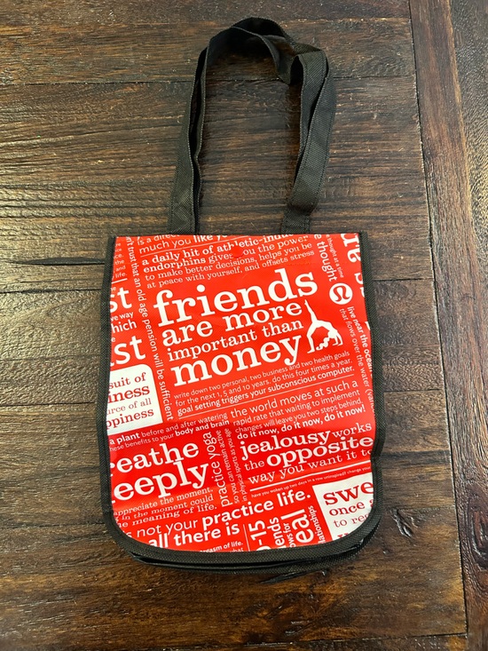 lululemon athletica Handbags - Lululemon Reusable Statement Tote Bag with White Typography